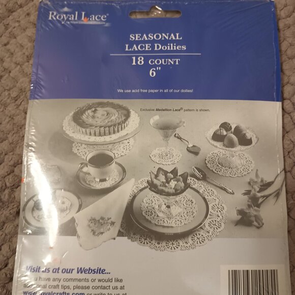 NEW Autumn pumpkin 6" doilies - 18 pack - Picture 2 of 2